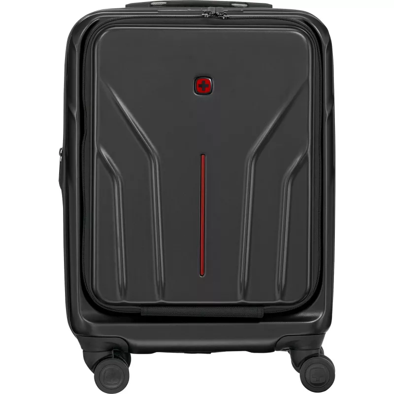 Trolley da cabina compatto con guscio rigido Wenger Amplix 653323 — nero, compatto