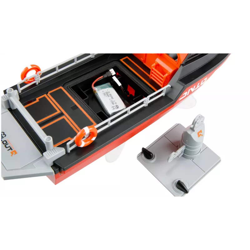 Battello di soccorso Amewi 26117 — propulsione jet brushless, 320 mm, nero/rosso
