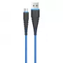 Cavo USB Micro-B Devia Fish 1 Series 5V 2,4A 1,5m blu
