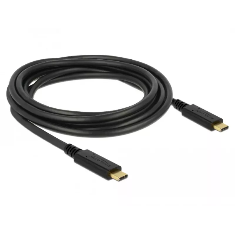Cavo USB DeLOCK 83325 USB 2.0 3 m USB-C nero