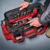Einhell 4540036 E-Case Bag borsa portautensili di sistema, poliestere, portata 30 kg, nero/rosso