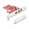 DeLOCK 90738 Adattatore PCIe Firewire interno IEEE 1394 rosso