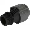 Connettore per sistema irrigazione 25 mm > 1, connettore nero/grigio