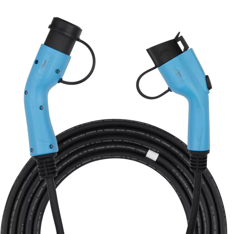 Cavo di ricarica EV Akyga AK-EC-08 Type 2 a Type 1, monofase, 32 A, 7,2 kW, 6 m