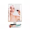 Specchio da trucco da appoggio Girmi BE04 – rettangolare con ingrandimento 1x, LED bianco, USB/4×AA, rotazione 180°