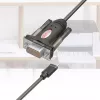 Unitek Y-1105K adattatore da USB-C a RS-232, 1,5 m, nero