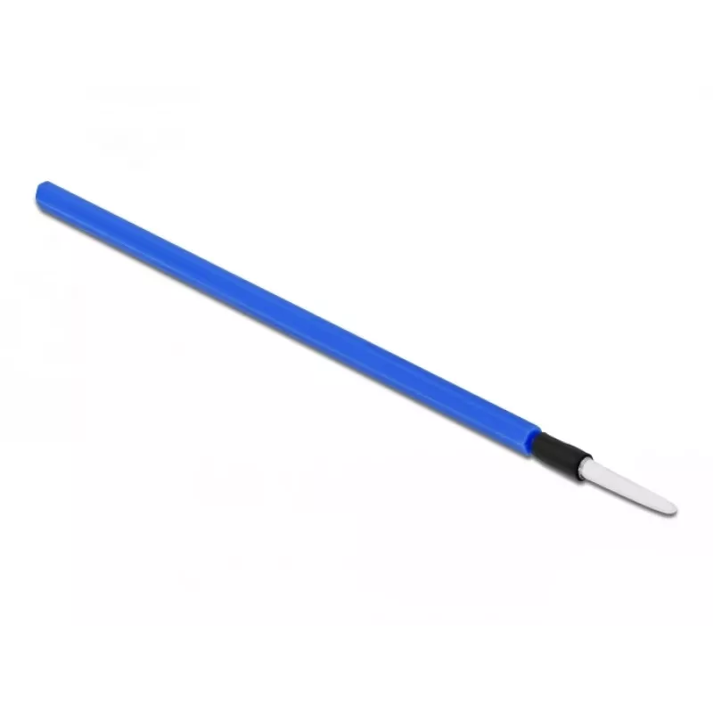 Delock 86780 bastoncini per la pulizia della fibra ottica, 10 cm, blu, confezione da 5