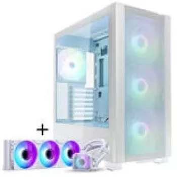 PHANTEKS XT Pro Ultra finestra in vetro temperato, D-RGB + Glacier One 360M25 Gen2 DRGB, 360 mm, bundle - bianco