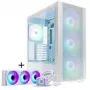 PHANTEKS XT Pro Ultra finestra in vetro temperato, D-RGB + Glacier One 360M25 Gen2 DRGB, 360 mm, bundle - bianco