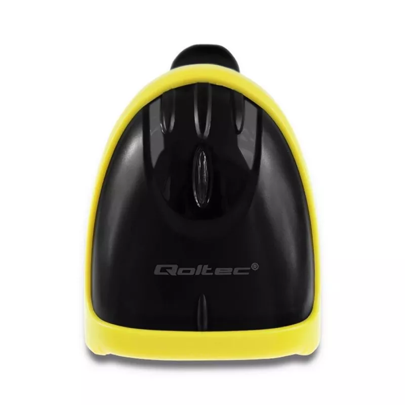 Qoltec 50867 lettore laser di codici a barre 1D/2D, USB, nero