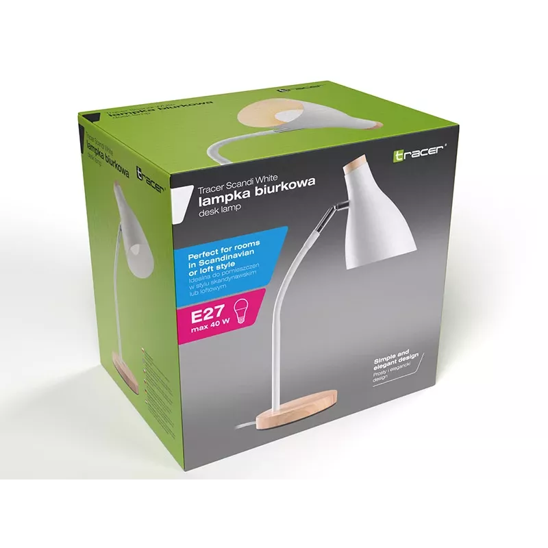 Tracer Scandi White lampada da scrivania TRAOSW47235