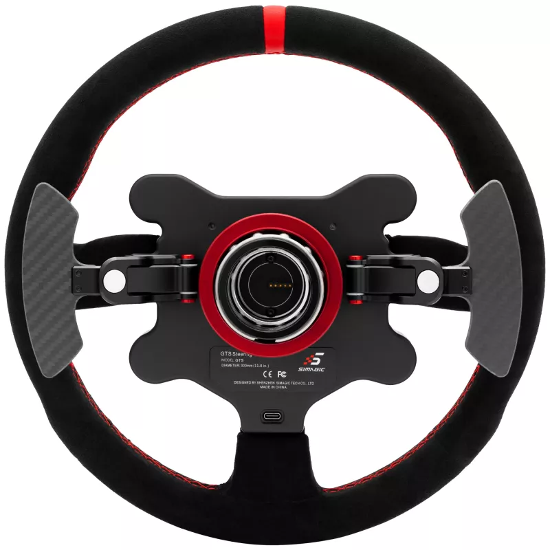Simagic GTS Alcantara S202 — volante per sim racing rivestito in Alcantara, modello S202