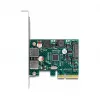 Scheda DeLOCK PCI Express x4 a 2 x connettori femmina USB 10 Gbit/s Type-A esterni Low Profile
