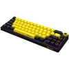 Tastiera da gaming meccanica LORGAR KBP70MW 65% nero giallo layout EN