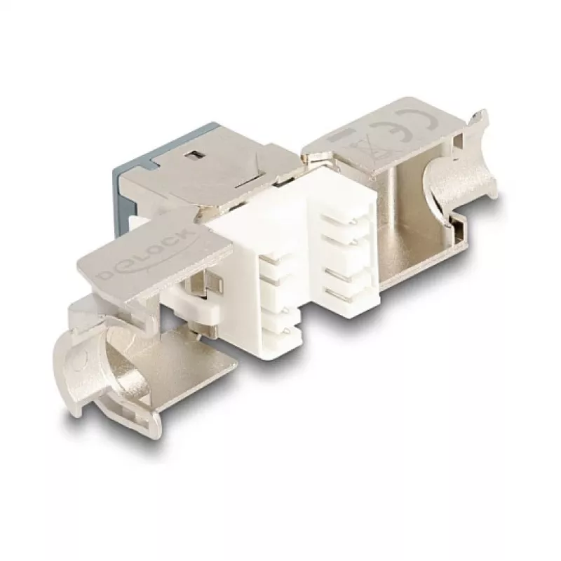 DeLOCK Modulo Keystone 88120 piatto RJ-45 grigio 10 pezzi
