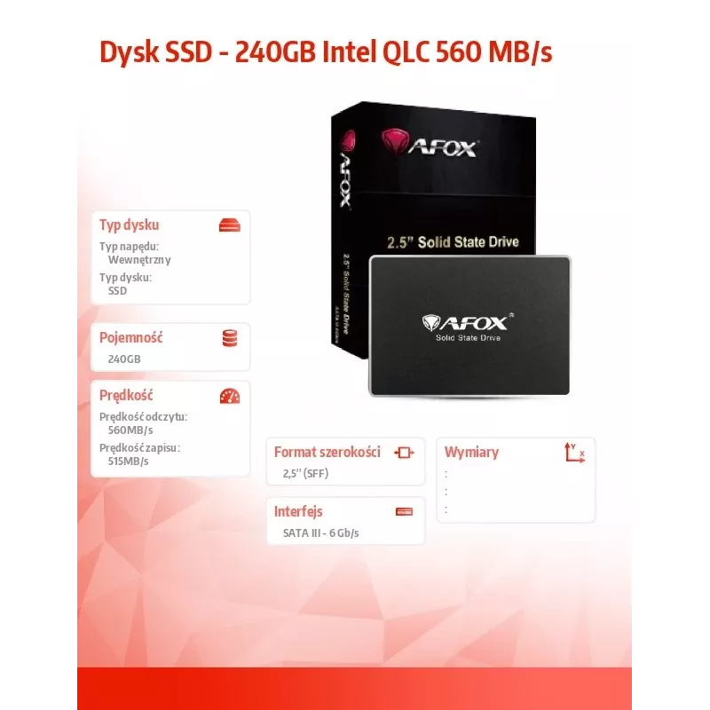 SSD Afox 240GB QLC