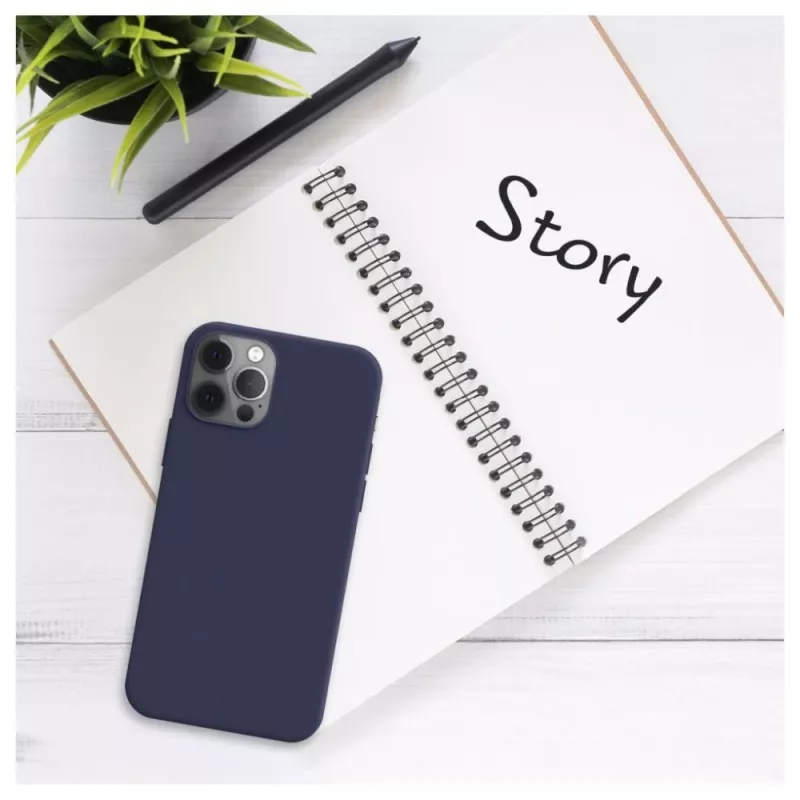 Cover posteriore per cellulare FIXED per Samsung Galaxy S25 – gomma, blu