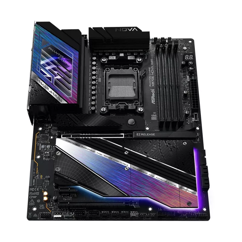 Scheda madre ASRock X870 NOVA WIFI — AMD X870, socket AM5, ATX, 4× DIMM DDR5, 256 GB, Wi-Fi 7, 2,5 GbE