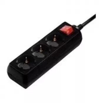 Hama 00108816 protezione da sovratensione nero 3 uscite AC 230 V 3 m