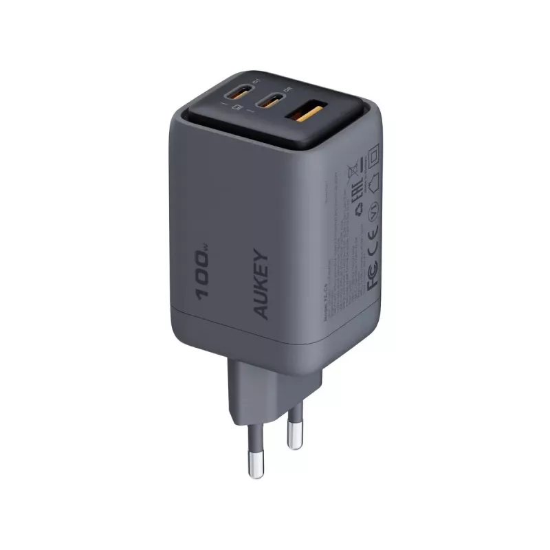 Caricabatterie da parete Comet Mix 3 PA-C5 3xUSB (2xUSB-C e 1xUSB-A) 100W 5A QC5.0 PD3.0 AFC PPS FCP SCP