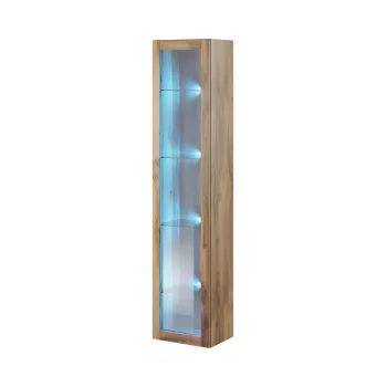 Vetrina Cama Meble VIGO 180 — vetrina a parete, 1800×400×300 mm, rovere Wotan