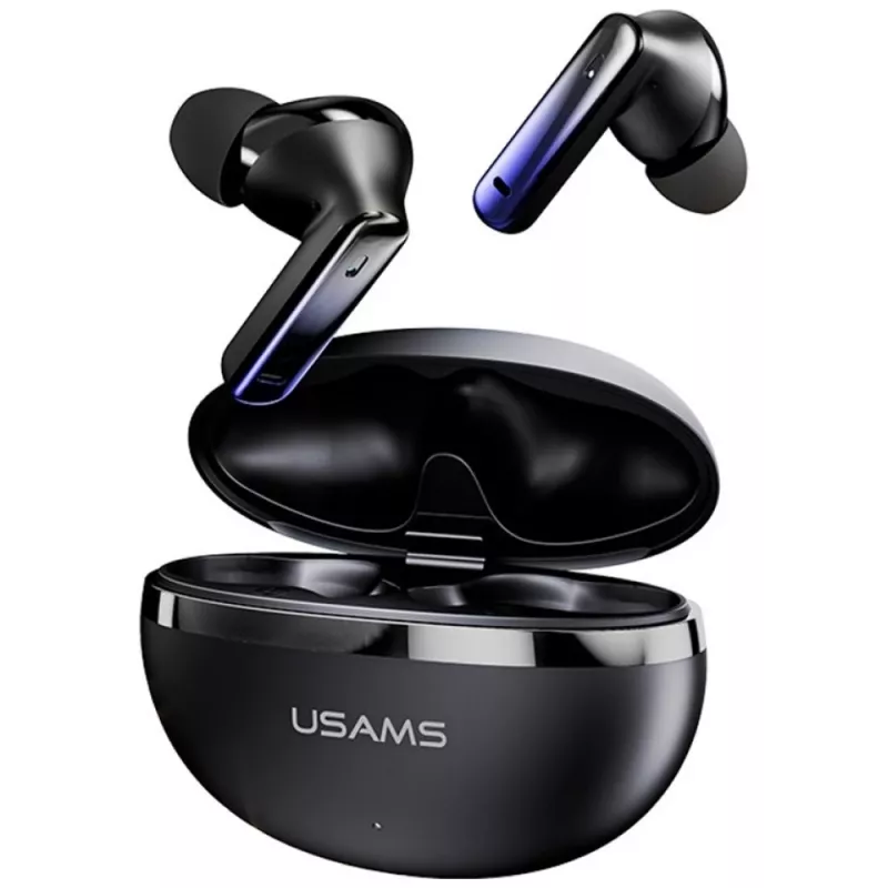 Cuffie Bluetooth Usams TWS E02 ANC+ENC nere
