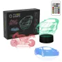 Decorazione luminosa LED RGB 3D per veicoli MANTA SNL120RGB — lampada RGB per auto e moto