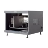 Organizer per cavi da rack TECHLY 367652 con fissaggio adesivo 3M, acciaio, 550×550×410 mm, nero
