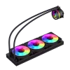 Gamemax | Dissipatore a liquido per CPU | ICEBURG 360 INFINITY | nero