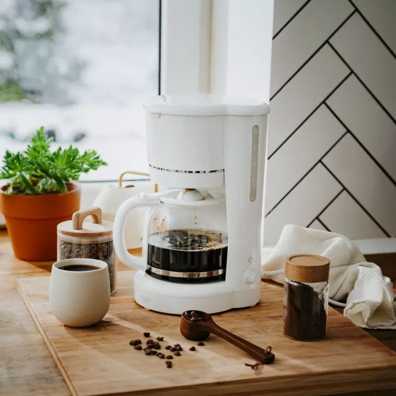 Adler AD 4383w caffettiera a filtro per caffè macinato 1,5 L bianca