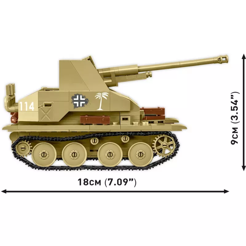 Set di costruzione Cobi Blocks Marder III – 486 pezzi, modello veicolo militare