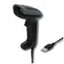 Lettore di codici a barre portatile QOLTEC 50863 — scanner 1D/2D, USB con cavo, sensore LED, nero, 5V, cavo 1,8 m