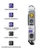 Protezione da sovratensione Qoltec 50163 grigio 4 prese AC 230V 1,5m