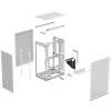 Case Mini-ITX SSUPD Meshlicious Full Mesh PCIE 4.0 Edition - bianco