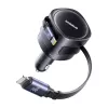 Caricabatterie da auto Baseus Enjoyment Max 60W con cavi USB-C e Lightning, ricarica rapida dual-port