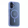 Custodia per telefono Torras Guardian Magnetic Series per iPhone 16, blu, compatibile magneticamente, profilo sottile