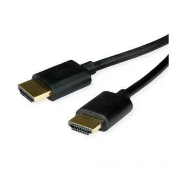 ROLINE Cavo HDMI High Speed con Ethernet Slim ST-ST nero 2 m 11.04 - Cavo - Digitale/Display/Video