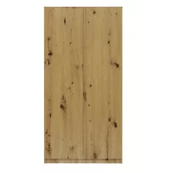 Armadio Top E Shop SD-90 ART KPL — telaio color rovere, 7 ripiani, 2 ante
