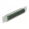 Patch Panel in fibra ottica DeLOCK 10 pollici 12 porte SC duplex verde 1HE grigio