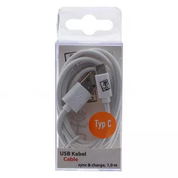 Cavo USB 2GO 795925 1m Micro-USB B USB C USB 3.2 Gen 1 bianco
