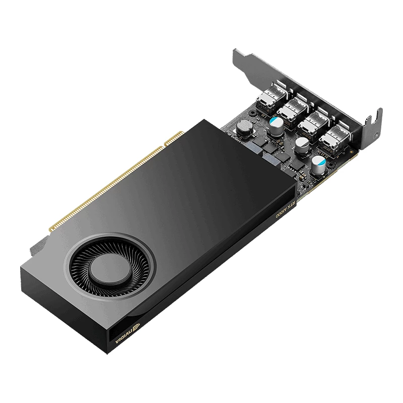 PNY NVIDIA RTX A1000 - schede grafiche - RTX A1000 - 8GB GDDR6 - PCIe 4.0 x8 Low-Profile - 4 x Mini DisplayPort (VCNRTXA1000-PL)