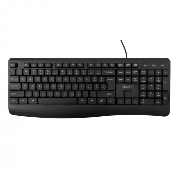 Tastiera USB con filo SBOX K-103 US nera — layout US, connessione USB