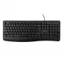Tastiera USB con filo SBOX K-103 US nera — layout US, connessione USB