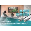 Cavo in fibra ottica ibrida HDMI AOC Digitus AK-330125-100-S