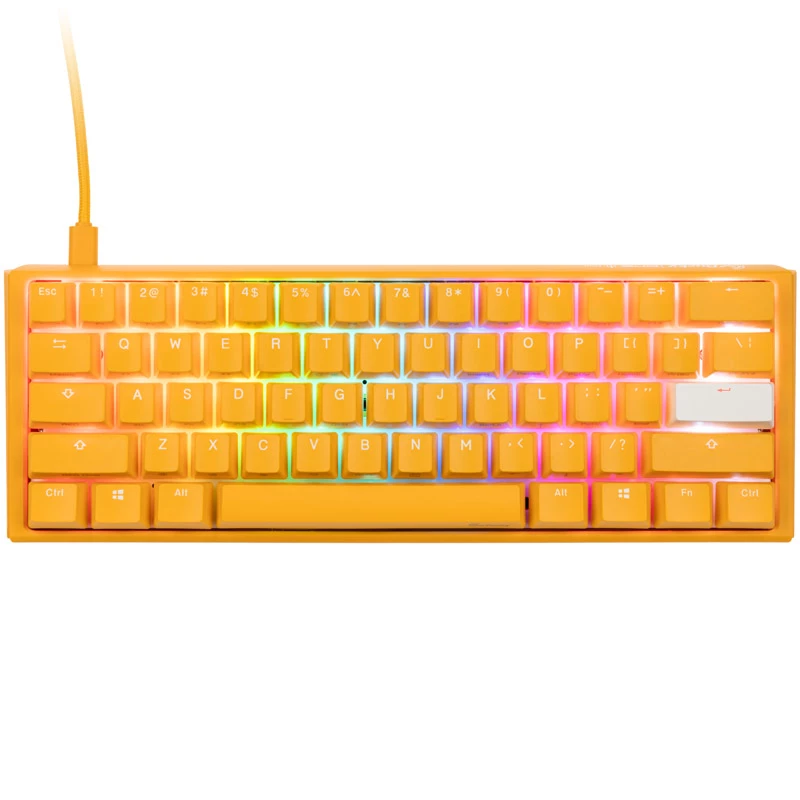 Tastiera gaming Ducky One 3 Yellow RGB LED MX-Clear US