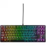 No name K4V2 tastiera TKL – design compatto tenkeyless, con filo, nero, layout UK