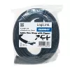 LOGILINK KAB0047 LOGILINK Organizer flessibile per cavi con cerniera, nero 2m