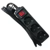 Prolunga di alimentazione M-Cab POW0029 1.5m 3 prese AC interni nero