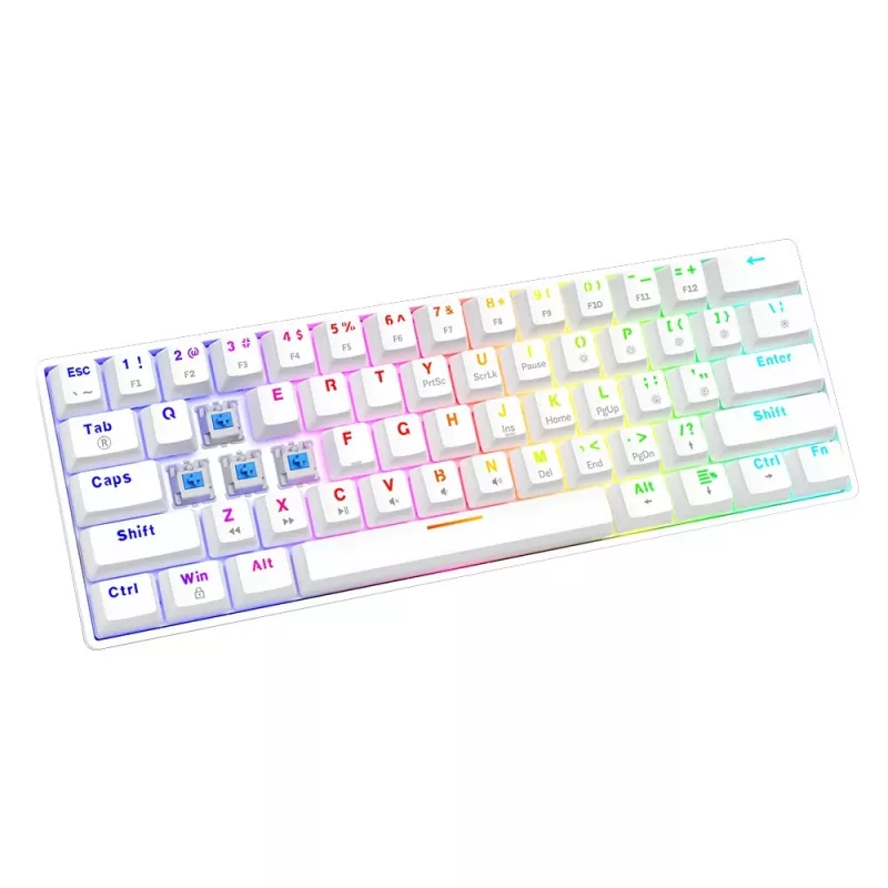 Tastiera meccanica Whiteout X2, Blue Outemu, Hot Swap Savio Savgk-white