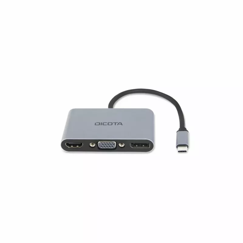 DICOTA D32064 dock station per dispositivi mobili tablet/smartphone/laptop argento